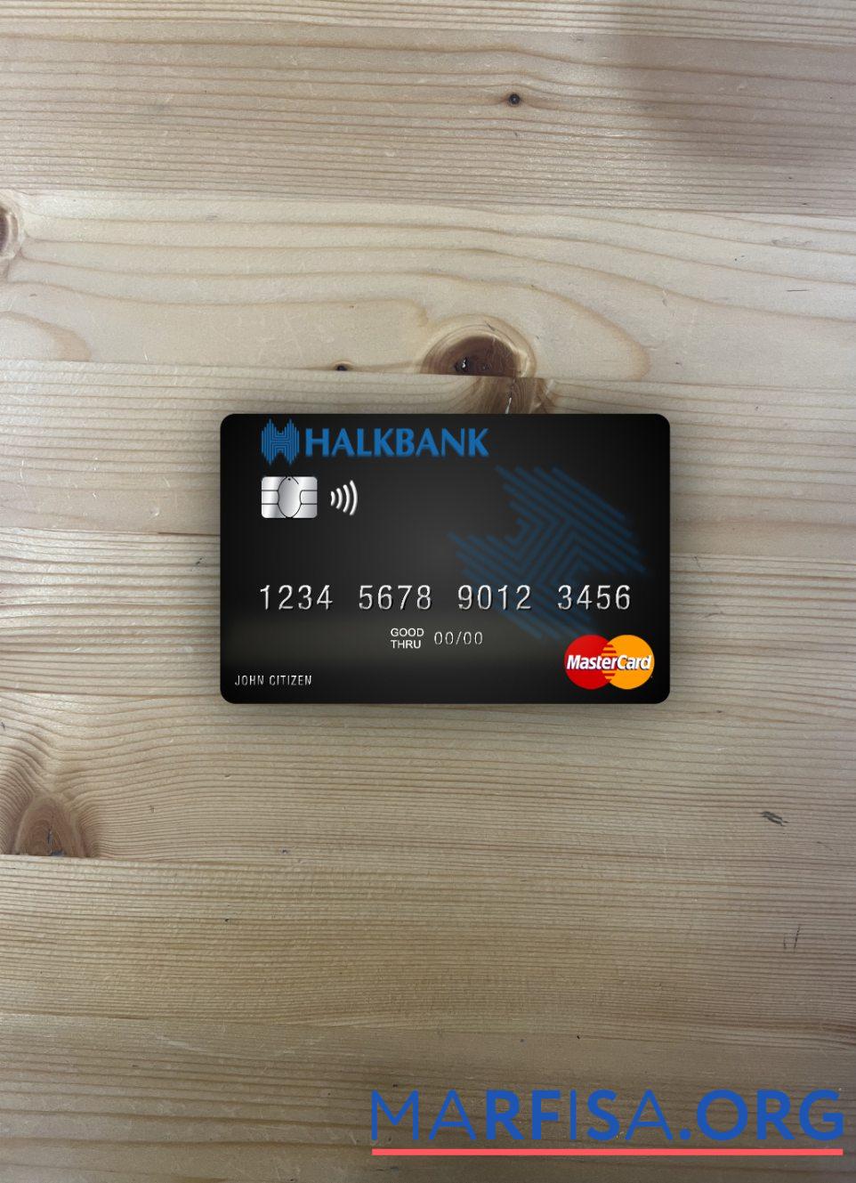 Downloadable Macedonia Halkbank AD Skopje mastercard photolook front sample